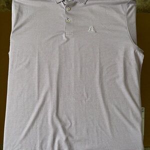 Rhoback Men's Polo Shirt - Light Purple Stripes